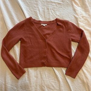 American eagle Women's Rust Cardigan Sweater